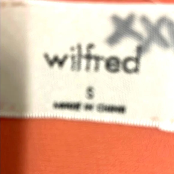 Wilfred Melodie Romper Shorts Size S Ruffles Lined  V Neckline Tawny Orange - Picture 11 of 14